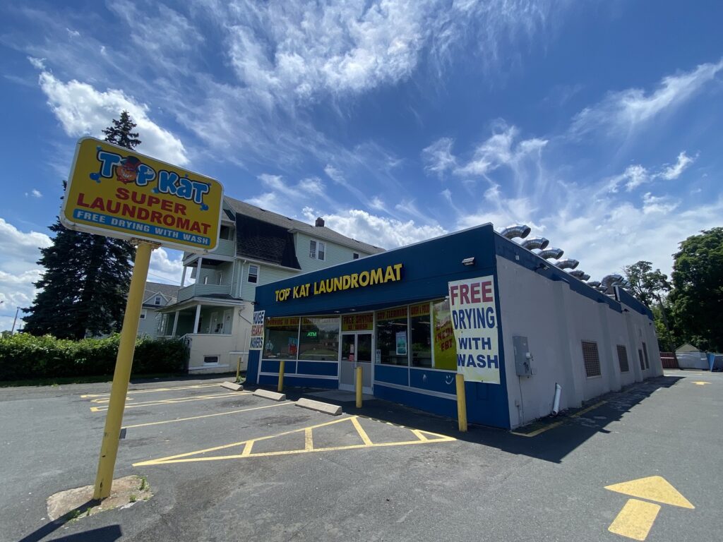 TopKat laundromat exterior at Hartford — 763 Wethersfield Ave